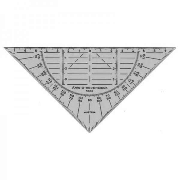 Goniometro-Triangolo Millimetrato Flessibile ARISTO GEODREIECK 1550  Misurazione Ispezione e Rilievo