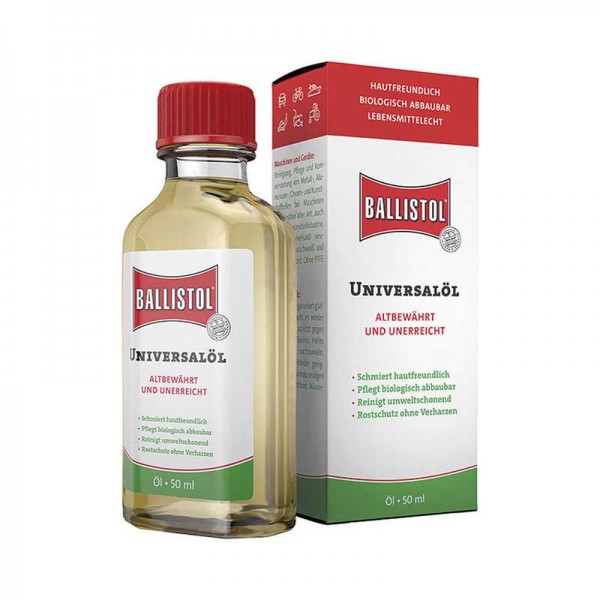 Olio universale Ballistol, bottiglia in vetro, 50 ml Ballistol Affilatura