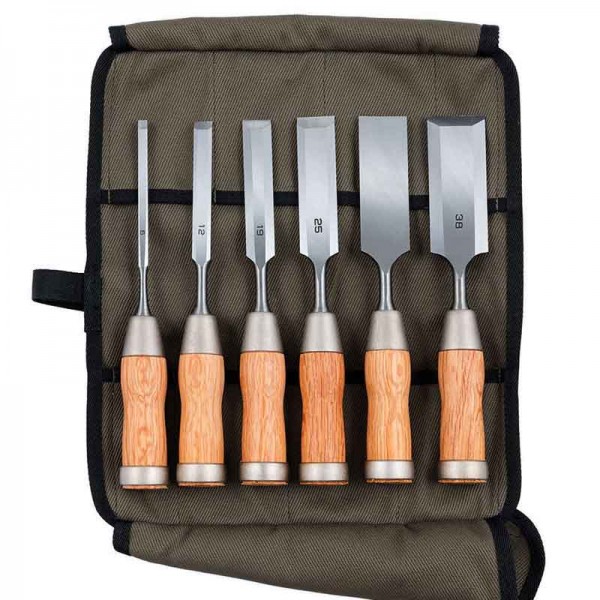 Hybrid Chisels with Long Blades, 6-Piece Set GL Chisels