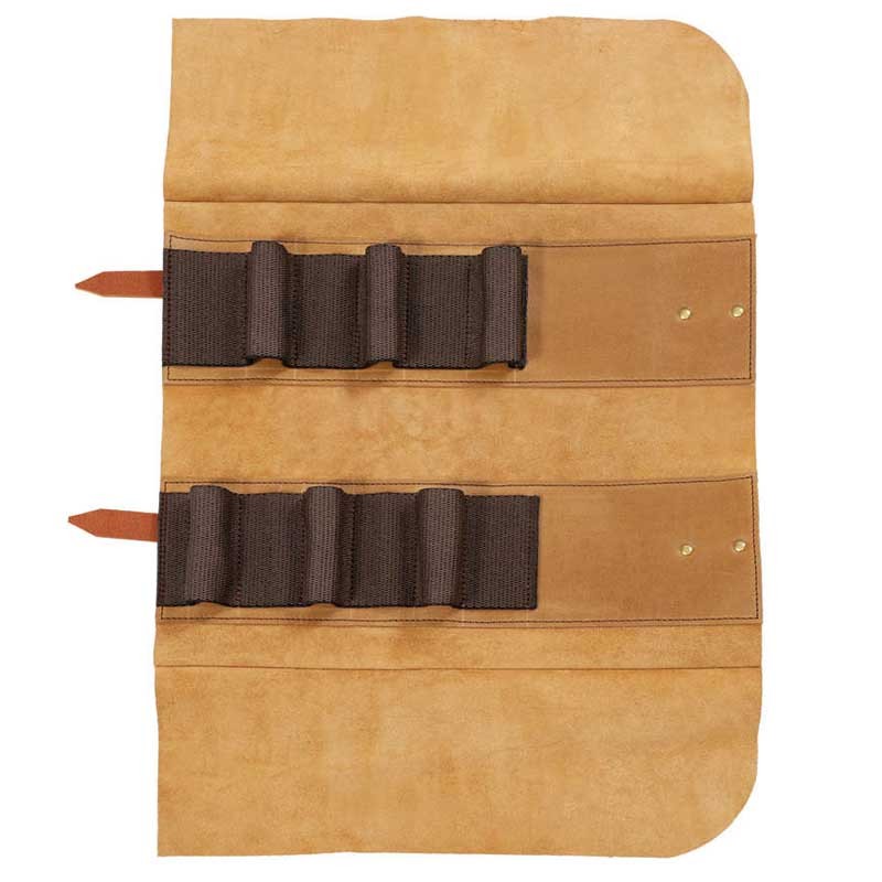 Leather Tool Roll Deluxe, 6 Pockets GL Chisels