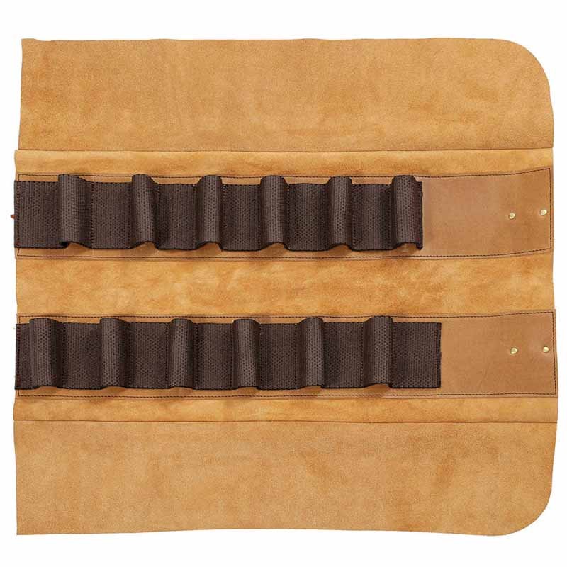 Leather Tool Roll Deluxe, 12 Pockets GL Chisels