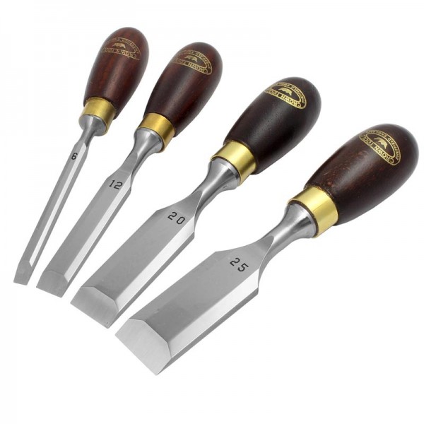Set of 4 CROWN Butt Chisels Crown Tools Home