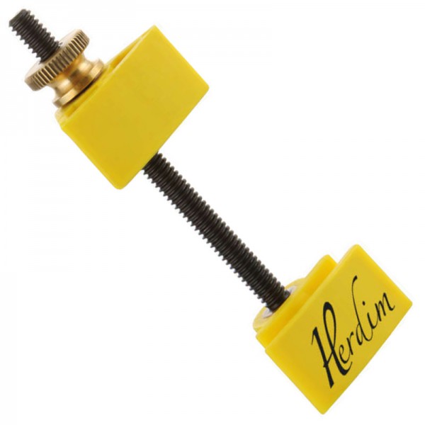 Herdim Violin, Viola Assembly Clamp for Inner Bout, Yellow Herdim Assembly Clamps