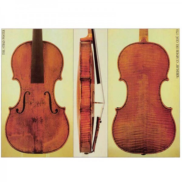 Poster The Strad, violino, Giuseppe Guarneri del Gesù, "Kreisler" 1733 The Strad Libri & Poster