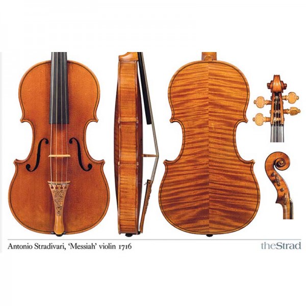 Poster The Strad, violino, Antonio Stradivari, »Messiah« 1716 The Strad Libri & Poster