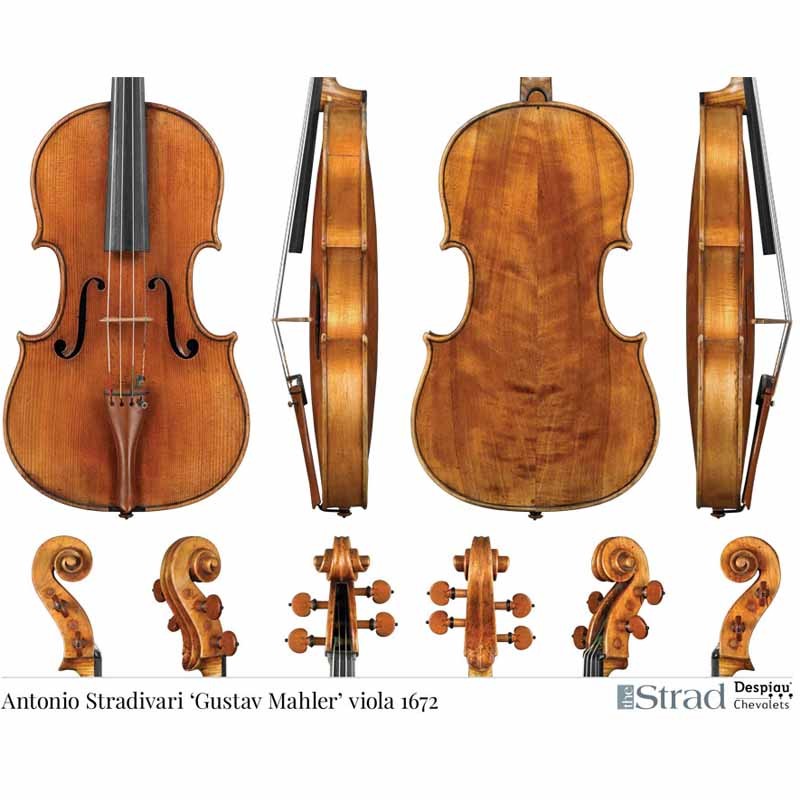 Poster The Strad, viola, Antonio Stradivari, "Gustav Mahler" 1672 The Strad Libri & Poster