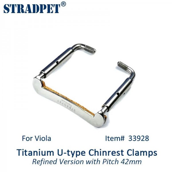 U - Type Titanium STRADPET Chinrest Screws - Bright - Viola - 42mm Stradpet Chinrests