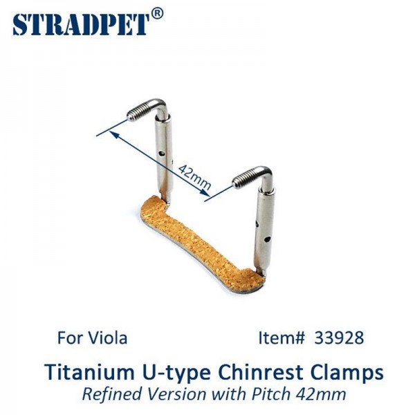 Meccaniche STRADPET in Titanio Modello U per Mentoniera - Finitura Grigio Chiaro - Viola - 42mm Stradpet Mentoniere