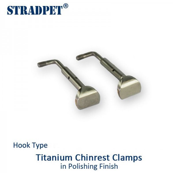 Hook Type Titanium STRADPET Chinrest Screws - Bright - Violin Stradpet Tools for Set-Up