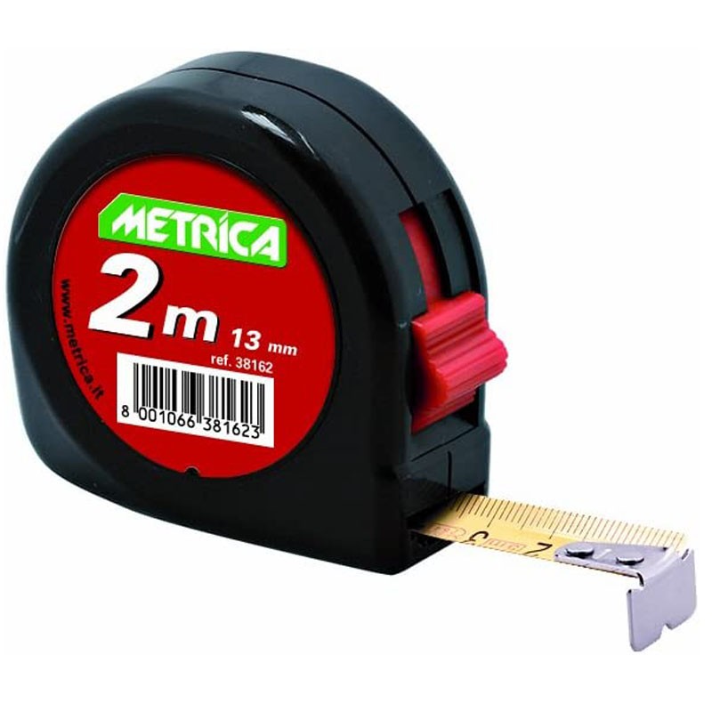 Flessometro METRICA con STOP 2MT METRICA Spessimetri e Calibri