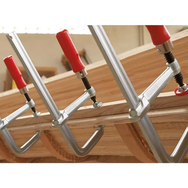 All‑steel Bessey classiX GS clamp with wooden handle Bessey Clamps