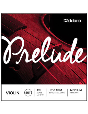 D'Addario Prelude MUTA Violin 1/8 - J810-1/8M - 1/4 and 1/8 Vi­ol­in Strings - D'Addario Strings - Grandi Liutai