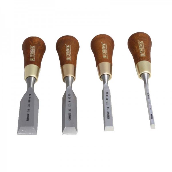 Set of 4 NAREX Butt Chisels in Wooden Box Chisels Narex