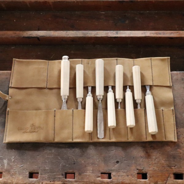 Leather Tools Roll Grandi Liutai Italiani Chisels