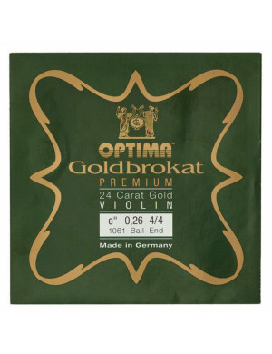 Optima Goldbrokat MI 24K Gold 0.26 Violino 4/4 Pallino - Single E strings for vi­ol­in - Optima Strings - Grandi Liutai