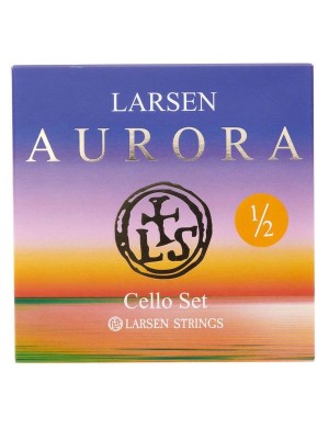 Larsen Aurora MUTA Cello 1/2 Medium Corde per Violoncello 3/4 a 1/2 Larsen