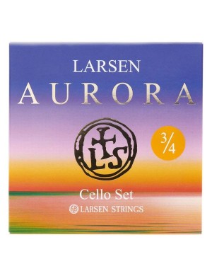 Larsen Aurora MUTA Cello 3/4 Medium Corde per Violoncello 3/4 a 1/2 Larsen