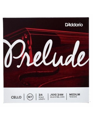 Daddario Prelude MUTA Cello 3/4 - J1010-3/4M Corde per Violoncello 3/4 a 1/2 D'Addario Strings