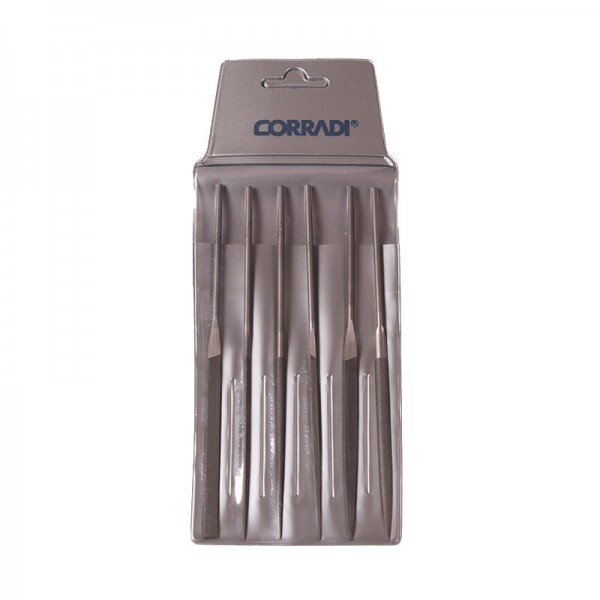 Corradi Needle Files for Set-Up 160mm , set of 6 / cut 1 Corradi Files